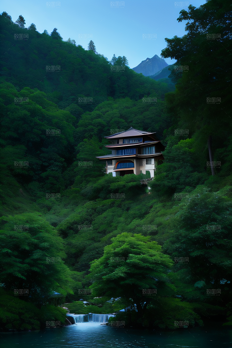 山水人居静谧山间别墅的完美融合