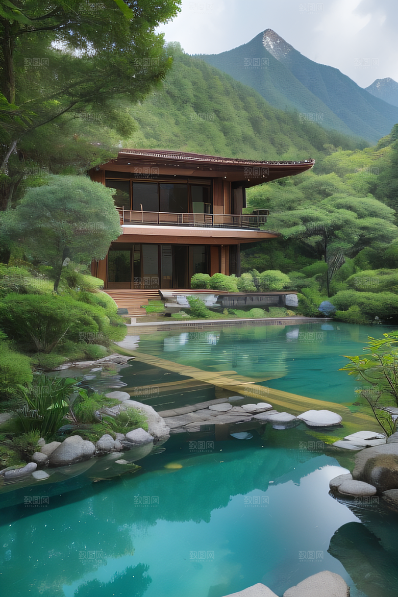 山水佳境别墅中的静谧与景致