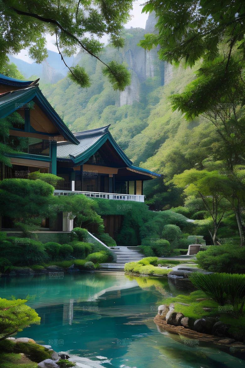 山水佳境别墅中的静谧与景致