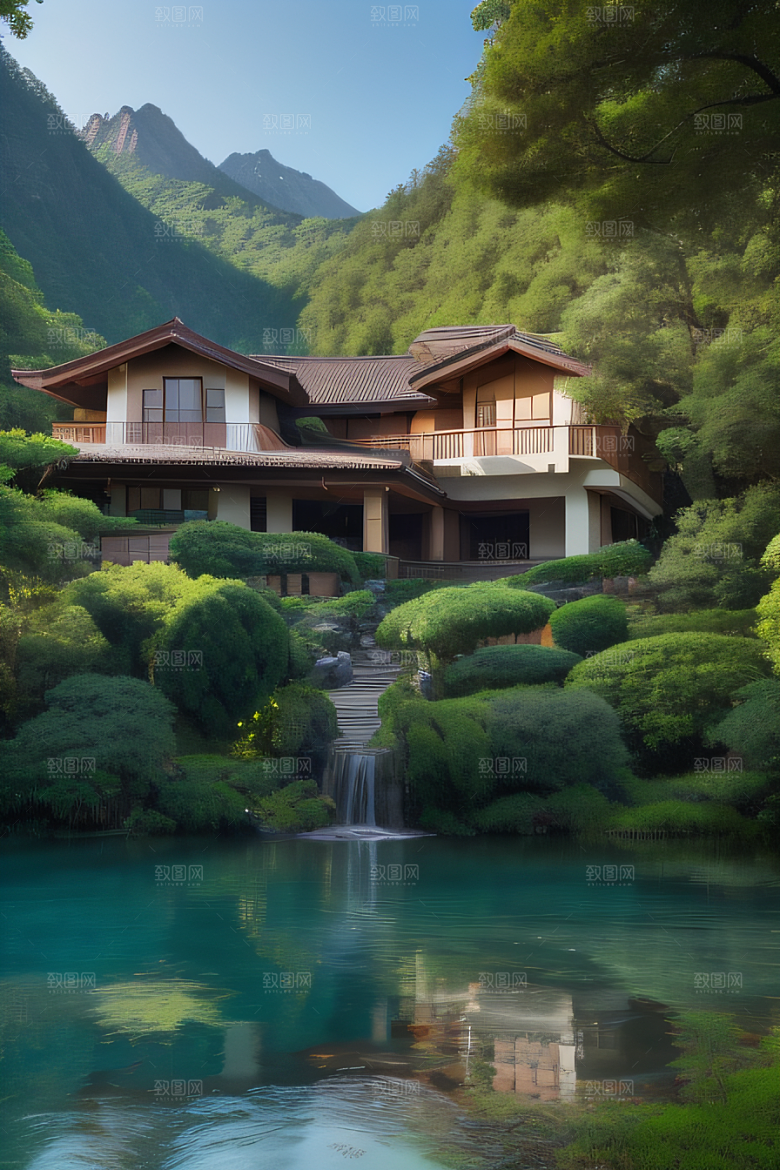 山水佳境别墅中的静谧与景致