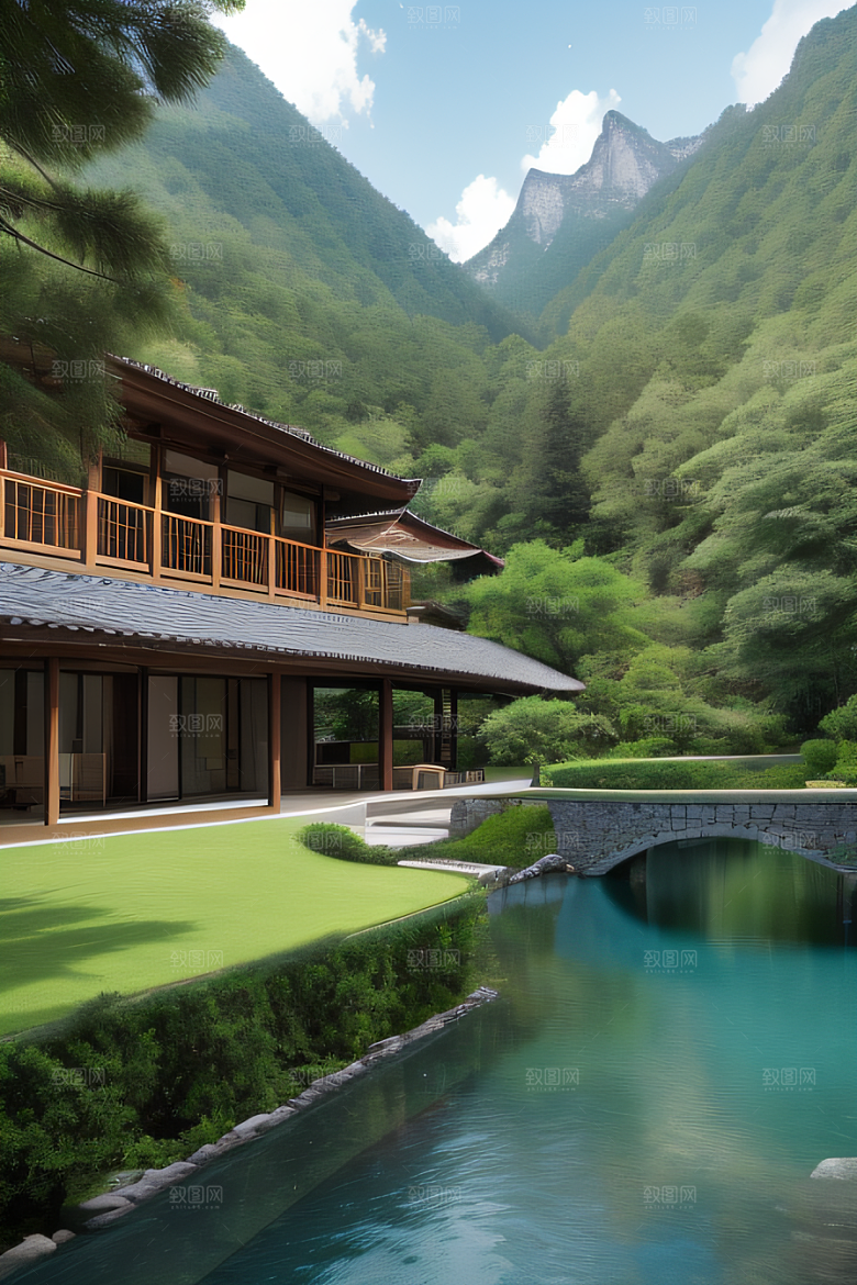 山间别墅与自然相融的宁静之地