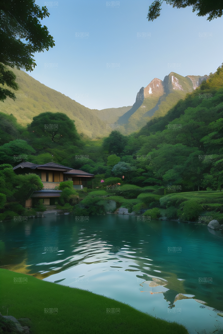 自然与宁静别墅中的山水意境