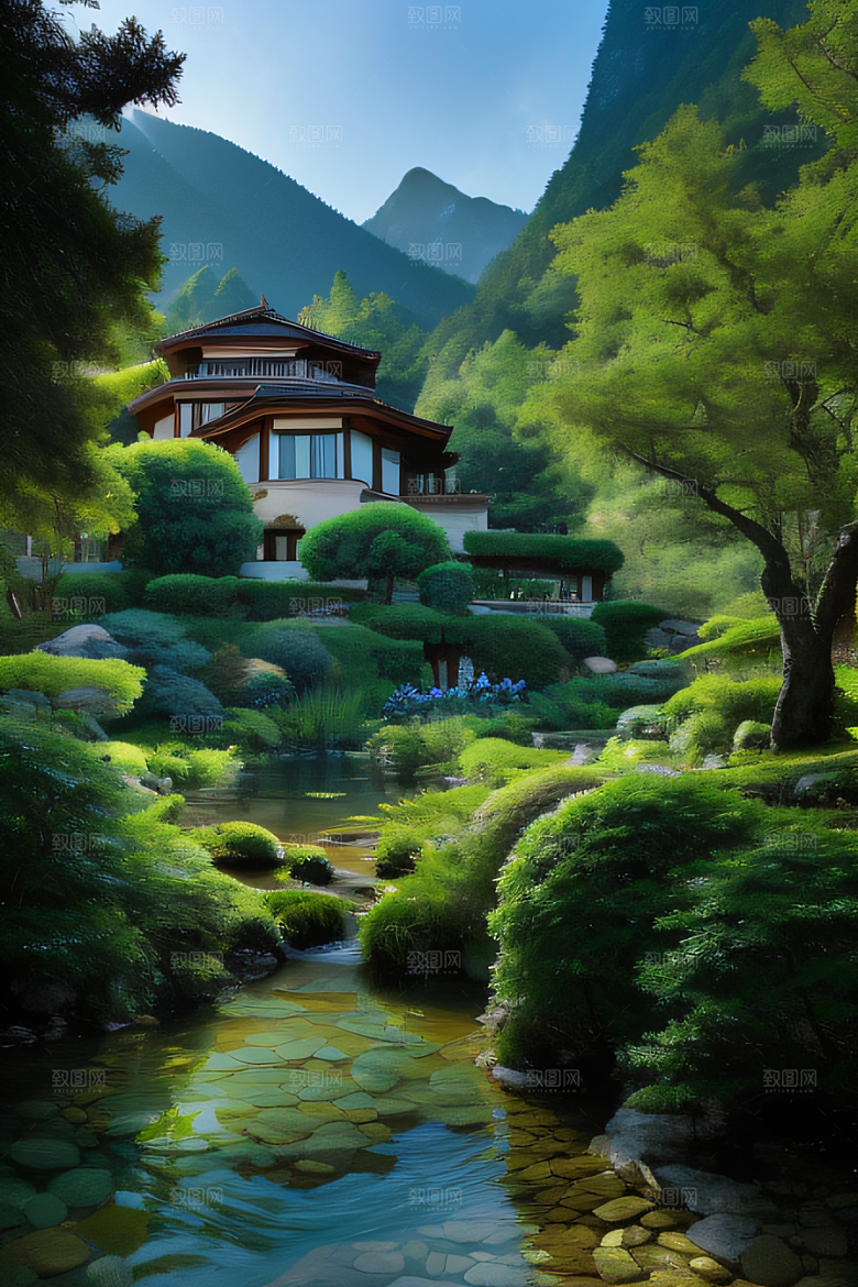 山水佳境别墅中的静谧与景致