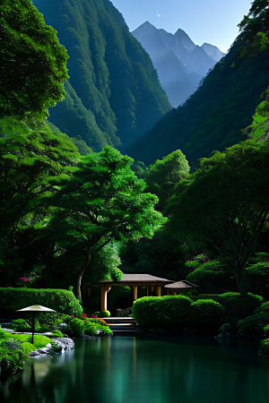 山水佳境别墅中的静谧与景致