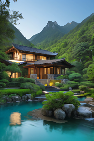 山水佳境别墅中的静谧与景致