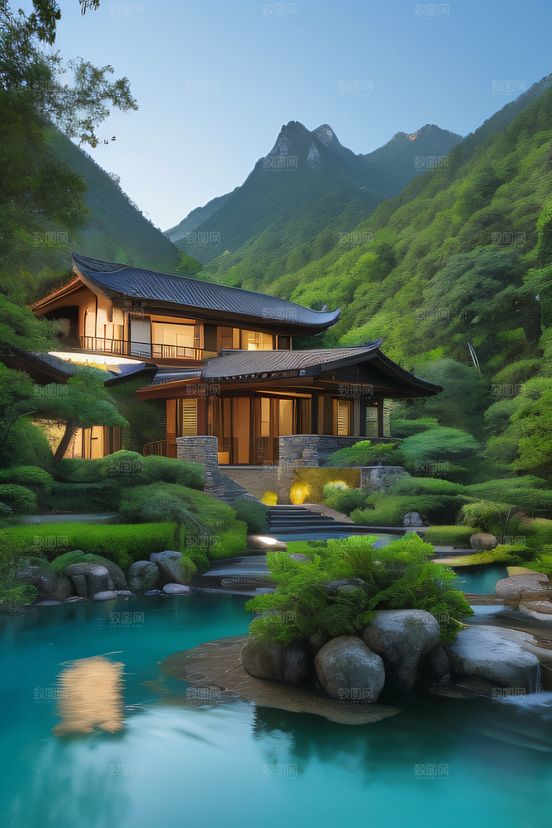 山水佳境别墅中的静谧与景致