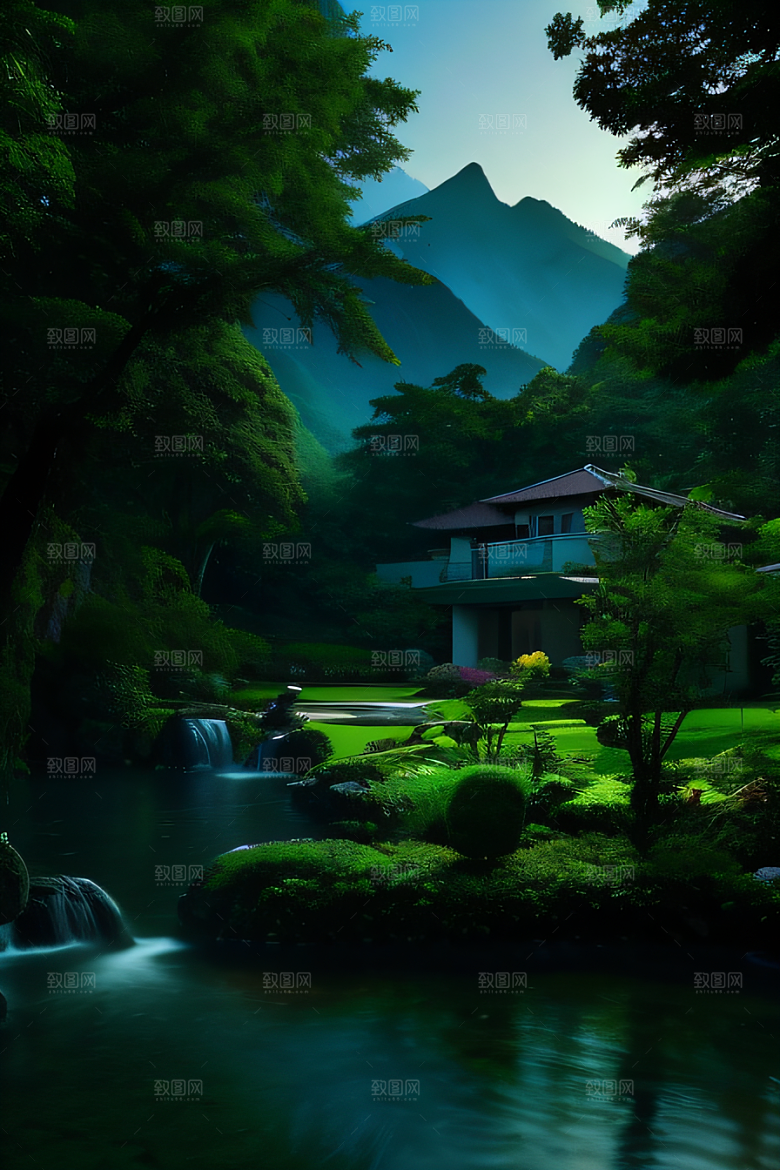 山水佳境别墅中的静谧与景致