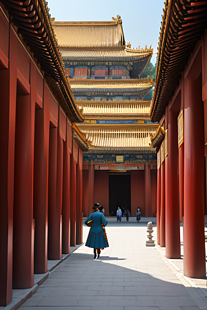 红墙金瓦的华丽风采北京故宫的独特魅力