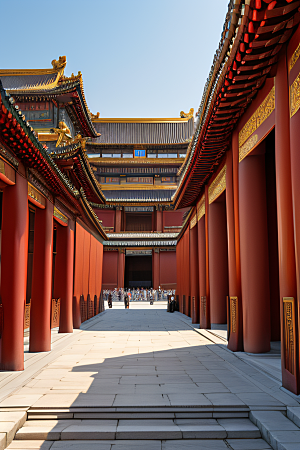 红墙金瓦的华丽风采北京故宫的独特魅力
