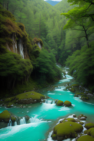 山谷的宝石九寨沟的璀璨景色