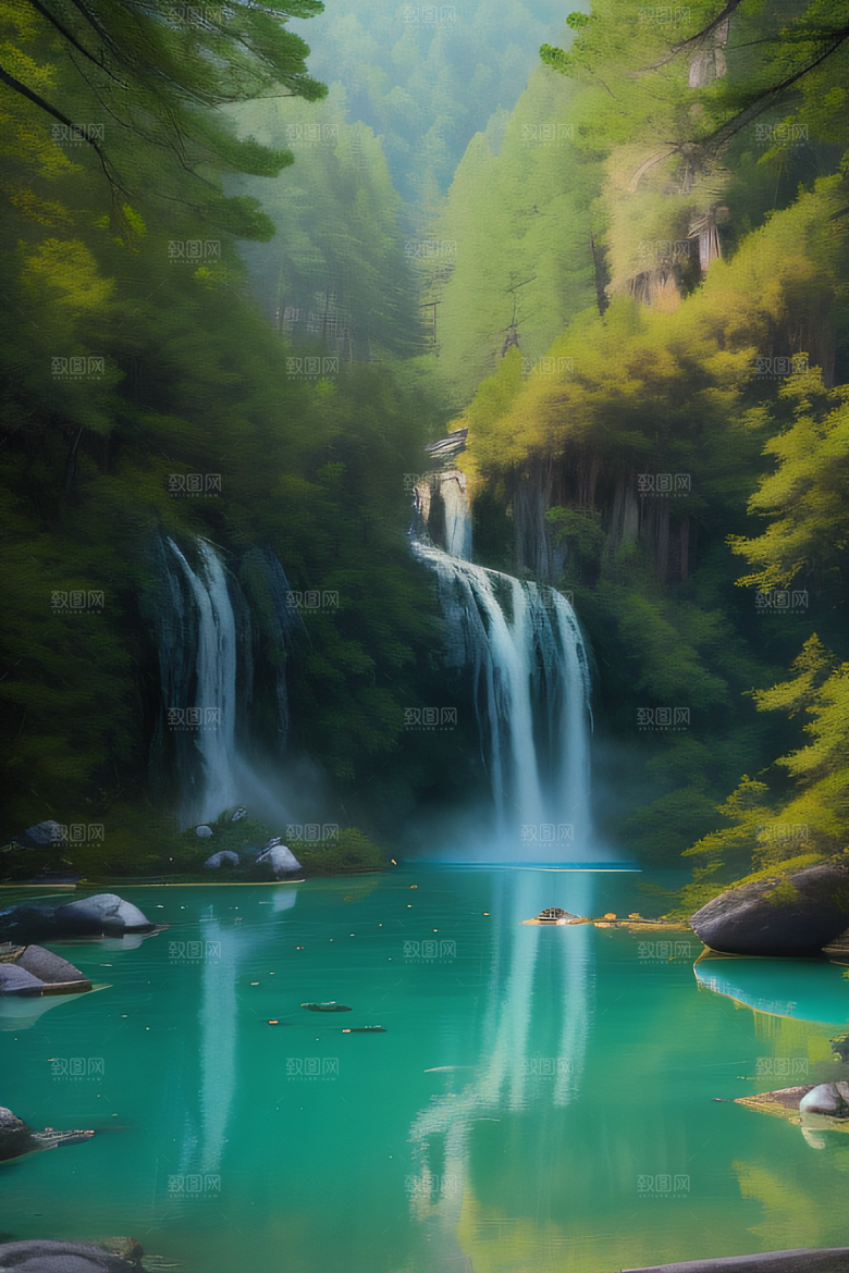 山谷的宝石九寨沟的璀璨景色