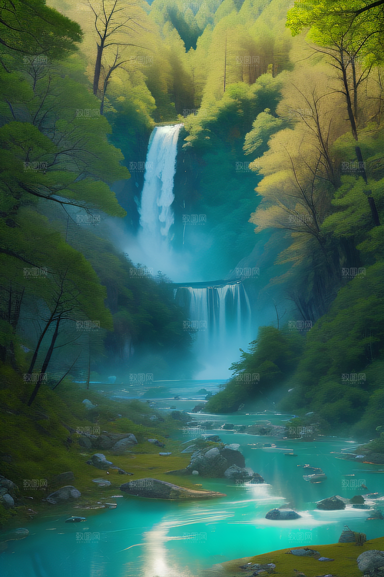 湖泊与群山的韵律九寨沟的和谐景观