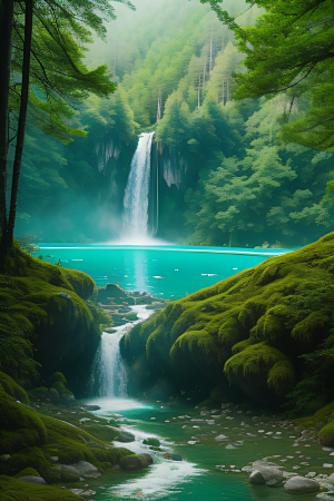 湖泊与群山的韵律九寨沟的和谐景观
