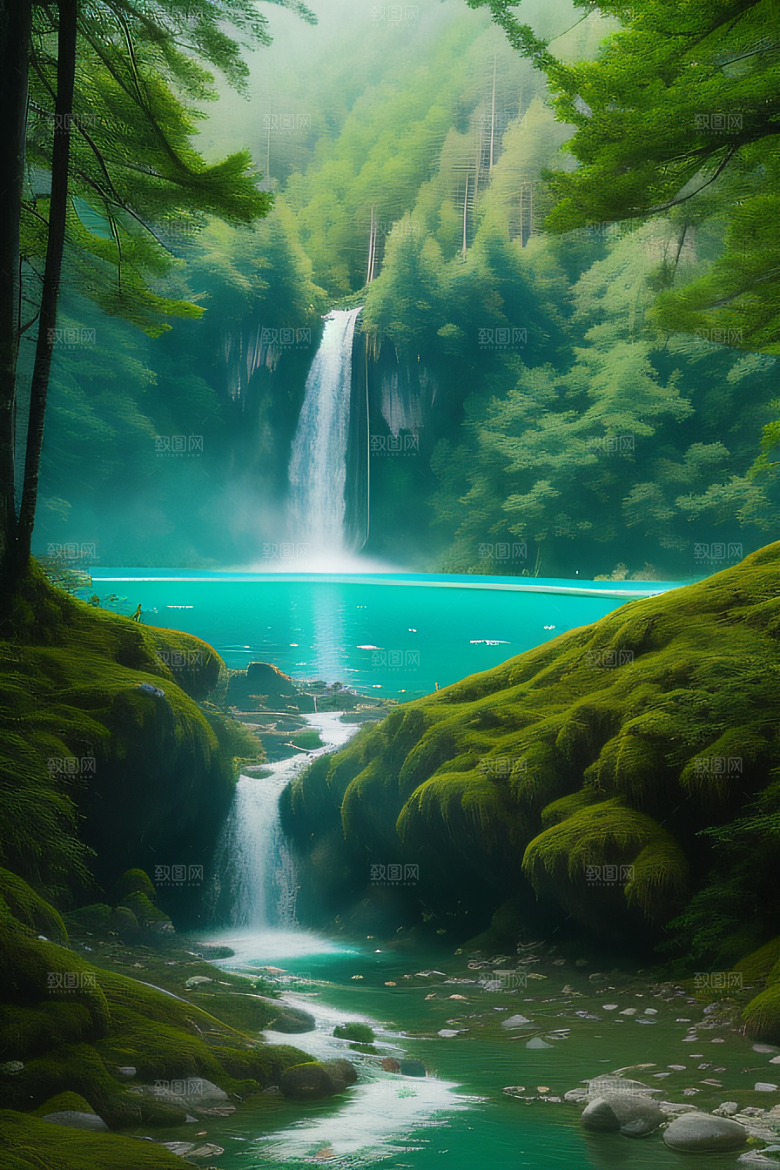 湖泊与群山的韵律九寨沟的和谐景观