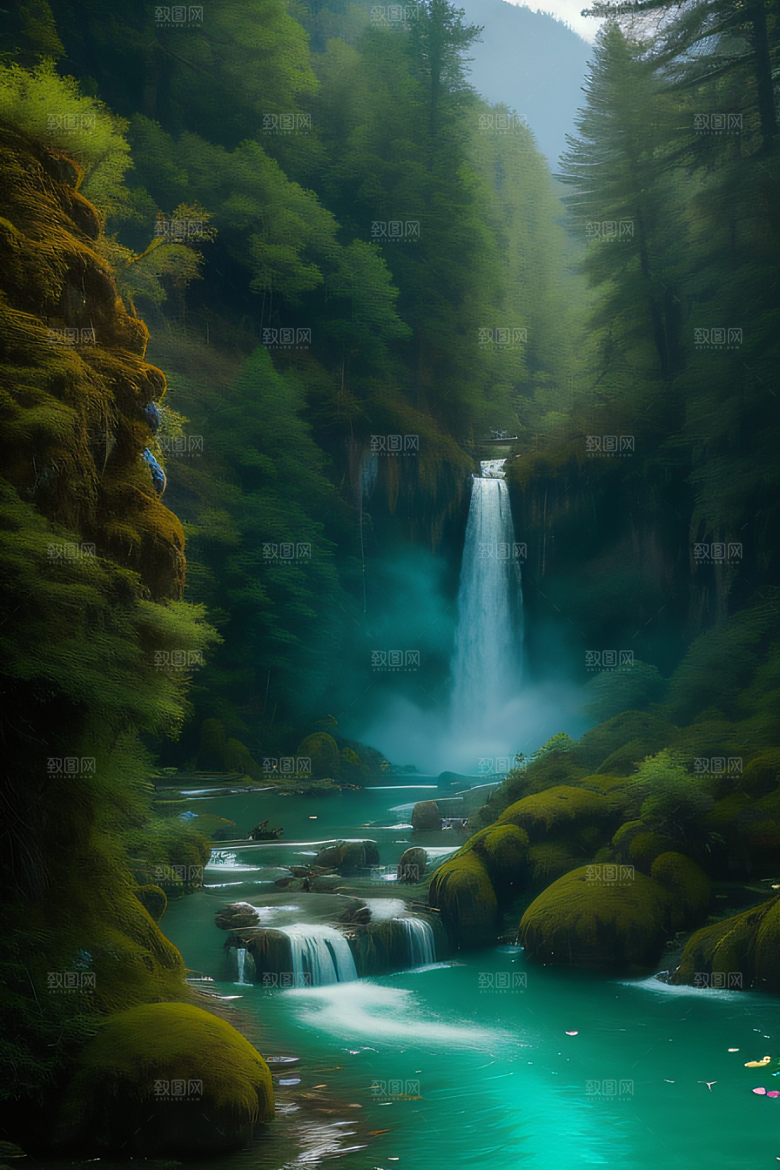 湖泊与群山的韵律九寨沟的和谐景观