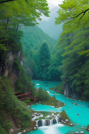 梦幻之旅九寨沟的迷人风景