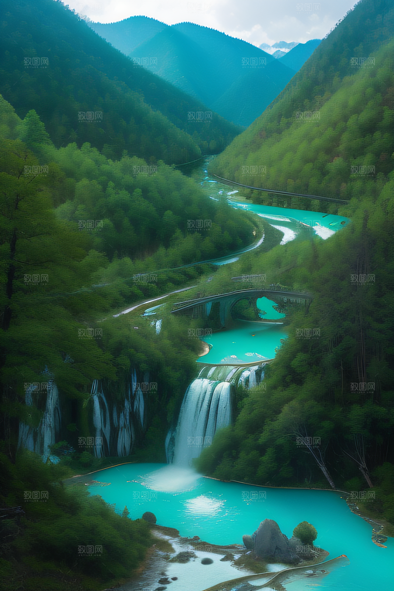 梦幻之旅九寨沟的迷人风景
