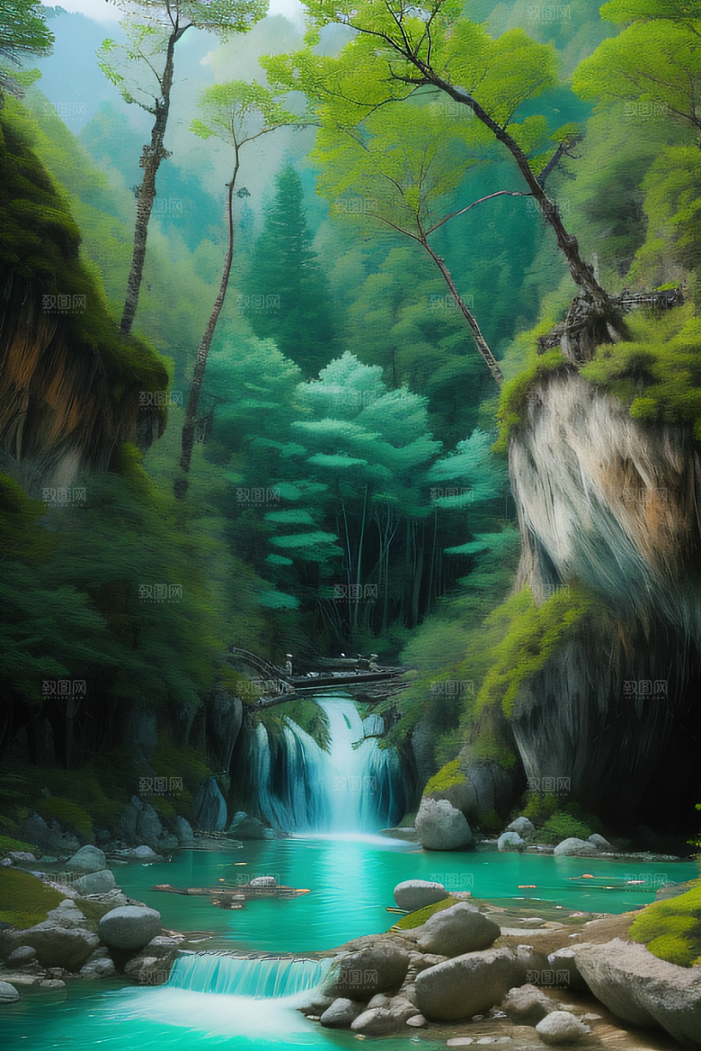 碧绿湖泊与巍峨群山九寨沟的视觉盛宴