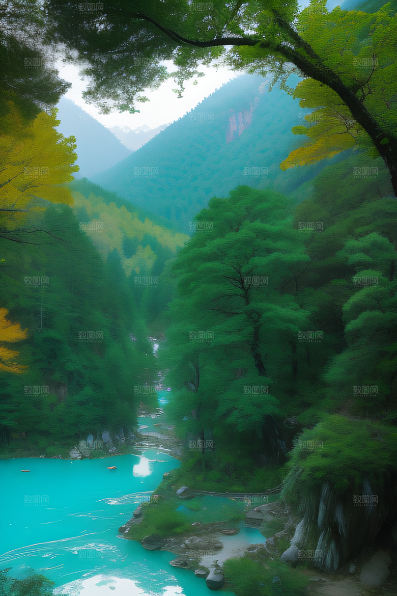 神秘而迷人的九寨沟自然魅力的巅峰之作