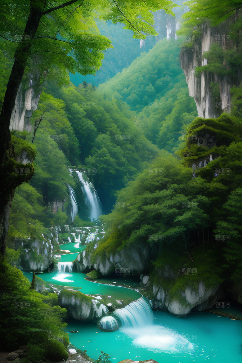 神秘而迷人的九寨沟自然魅力的巅峰之作