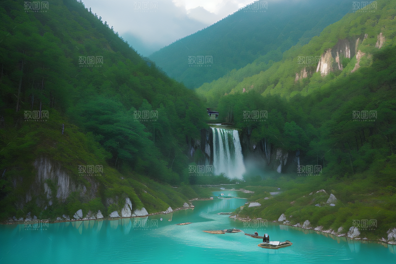 郁郁葱葱的九寨沟自然与生命的奇迹