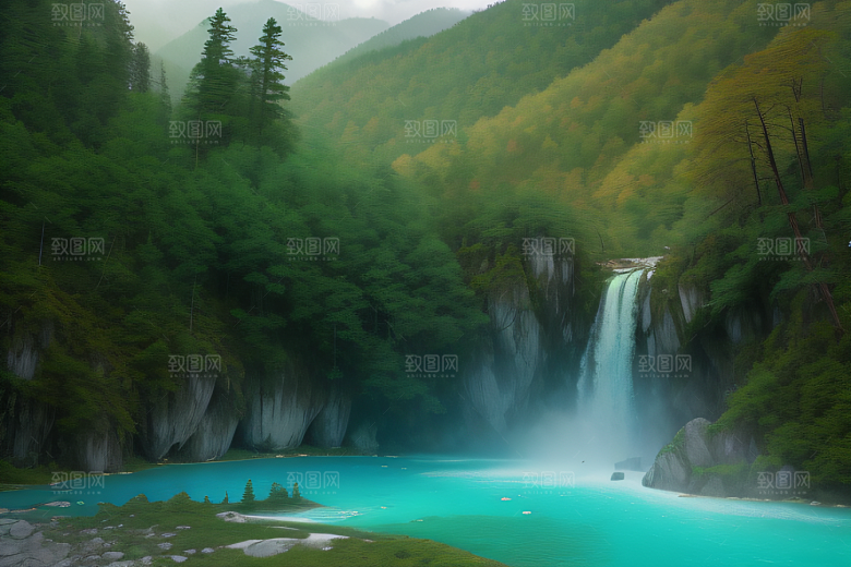 山谷中的宁静九寨沟的心灵净化之地