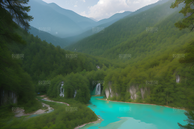 山谷中的宁静九寨沟的心灵净化之地