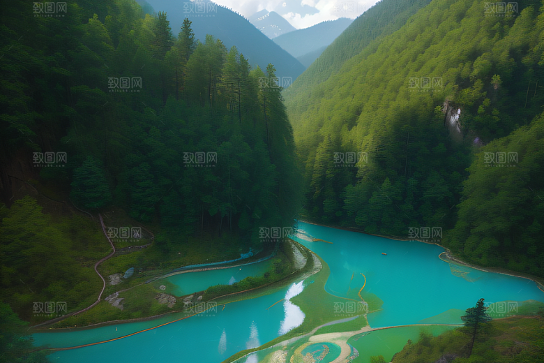 山谷中的宁静九寨沟的心灵净化之地