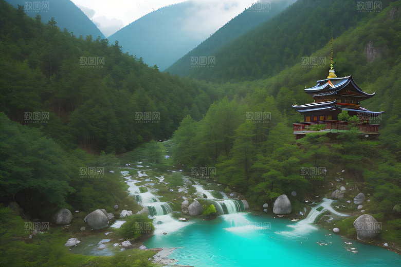 山谷中的宁静九寨沟的心灵净化之地