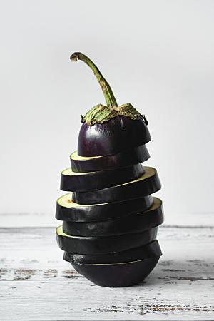 茄子蔬菜特写摄影素材