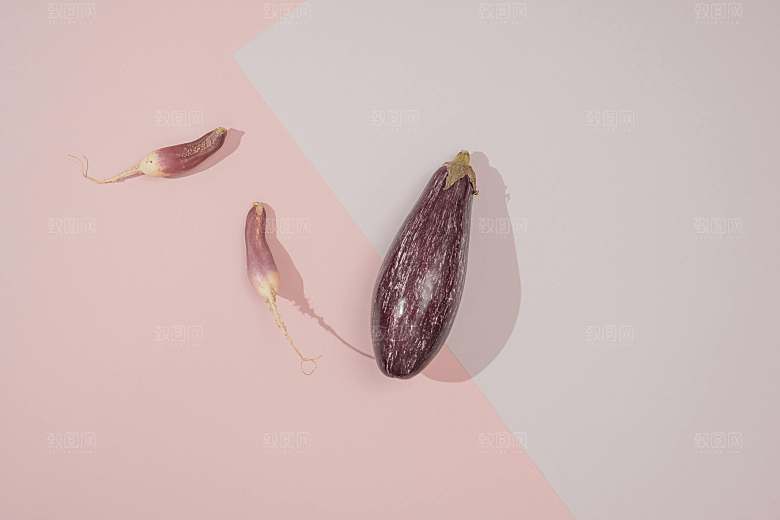 茄子蔬菜特写摄影素材