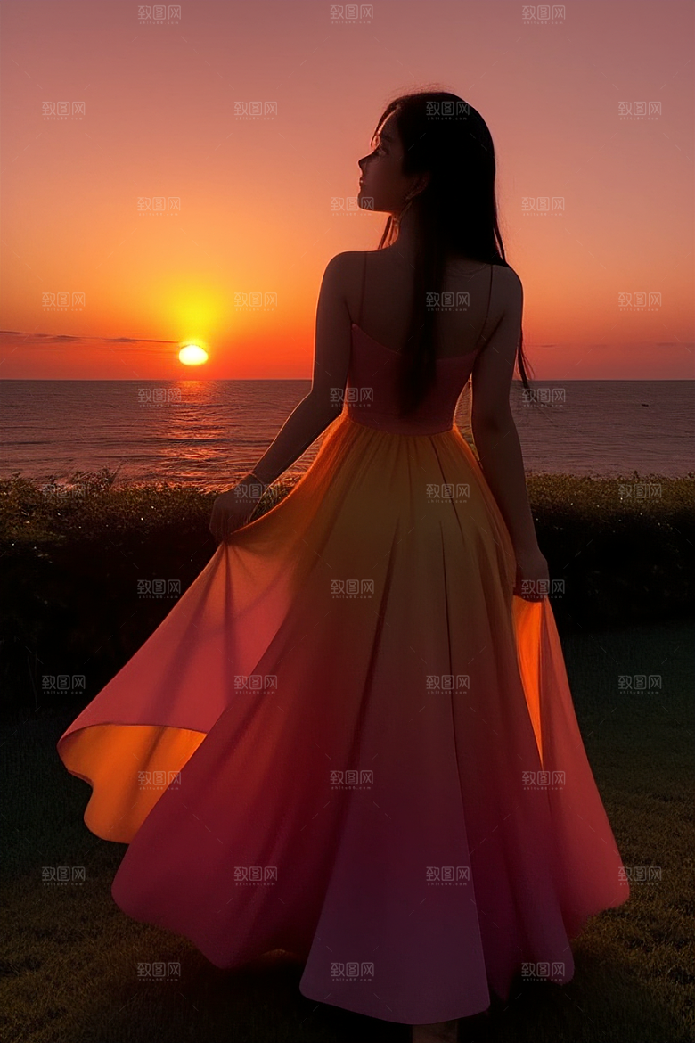 霞光万里世界如画