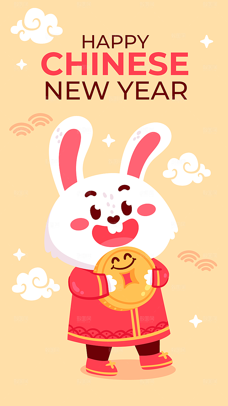 中国新年矢量卡通设计素材