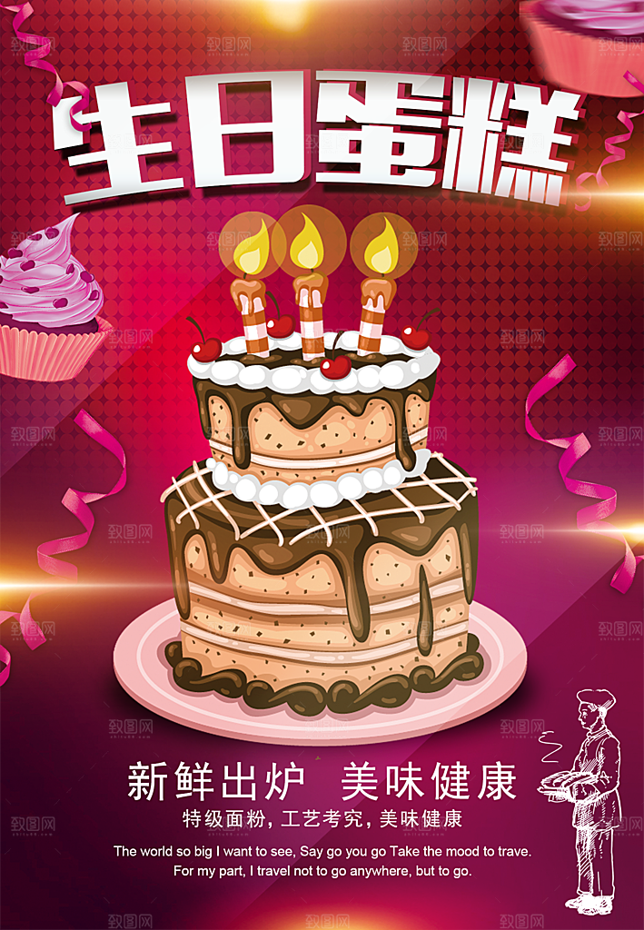 儿童生日舞会晚会派对海报