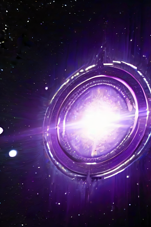 深紫色传送门太空中的梦幻景象