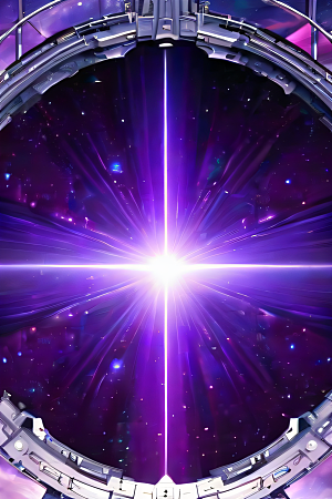 传送门中的梦幻紫色太空