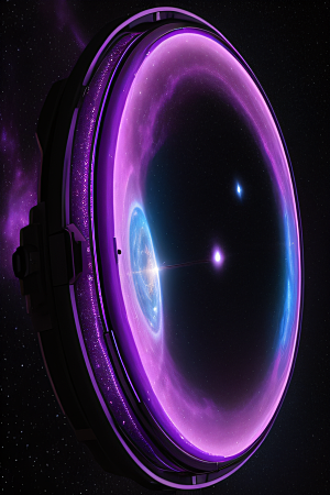 深紫色传送门中的太空梦幻