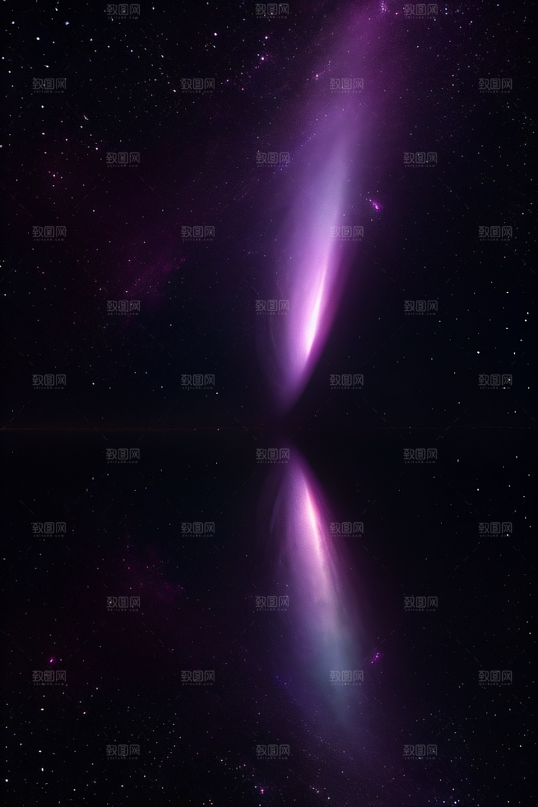 深紫色传送门太空中的梦幻景象