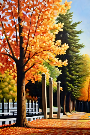 锡勒姆秋季绘画无穷细节的真实之美