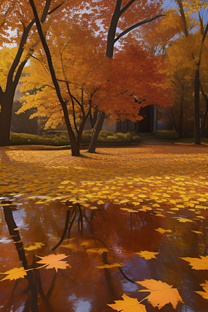 锡勒姆秋季绘画无穷细节的真实之美