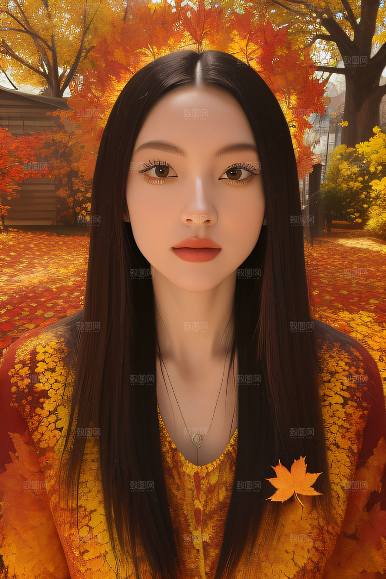 绚丽秋天描绘锡勒姆的超详细油画