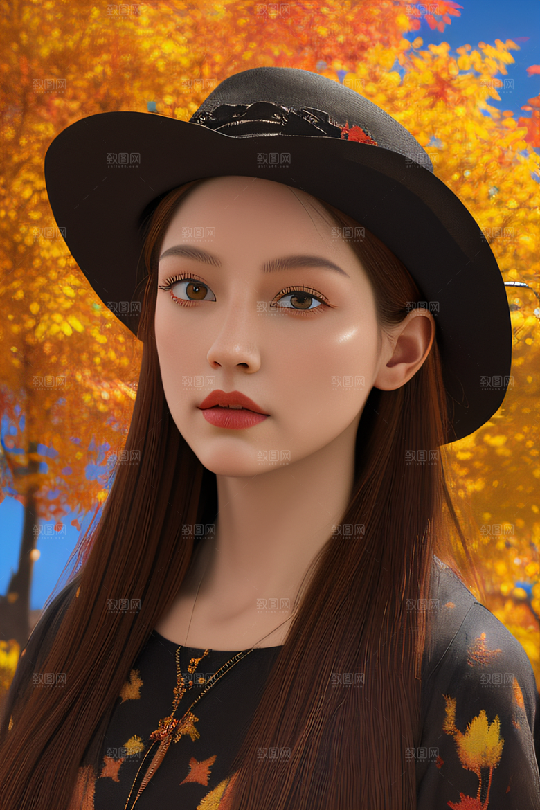 绚丽秋天描绘锡勒姆的超详细油画