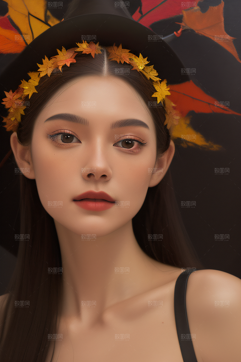 锡勒姆的秋天真实细节的无限油画