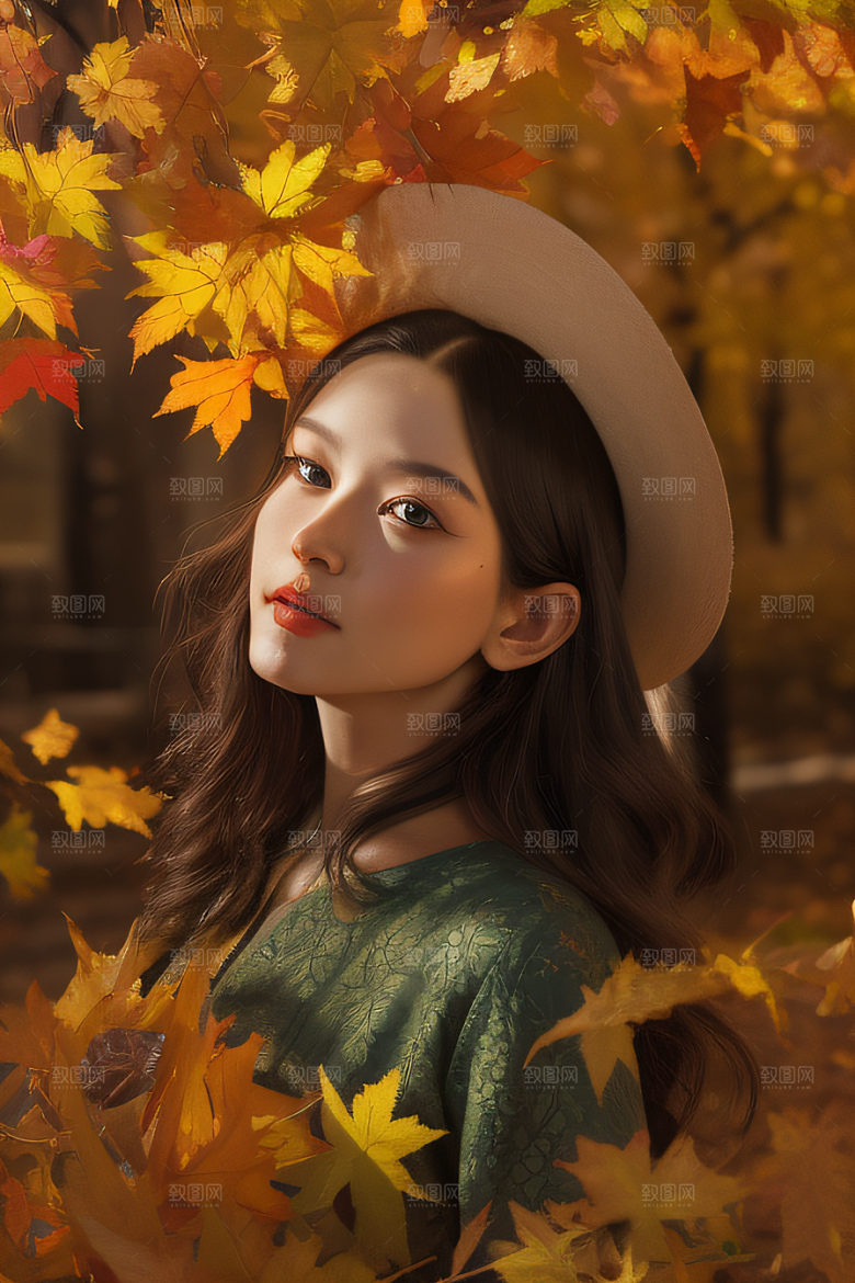 锡勒姆的秋天真实细节的无限油画