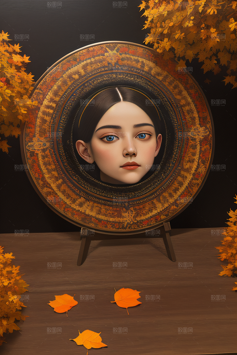 绚丽秋天描绘锡勒姆的超详细油画