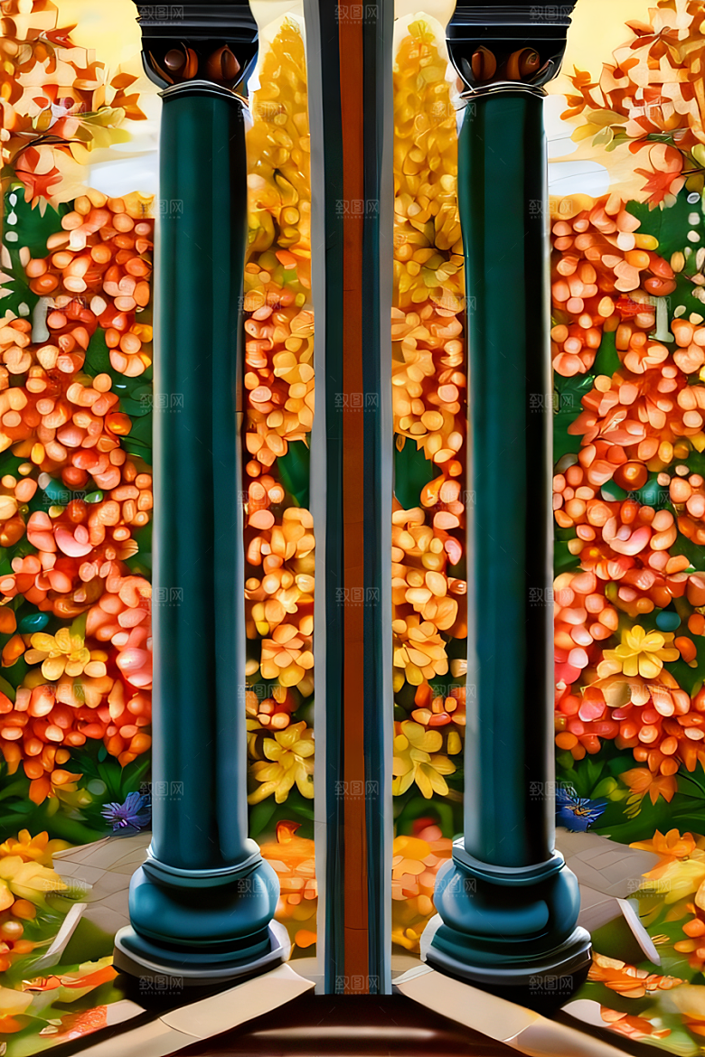 锡勒姆秋季风景无穷细节的油画