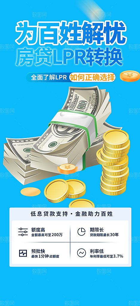 金融理财优惠宣传活动海报