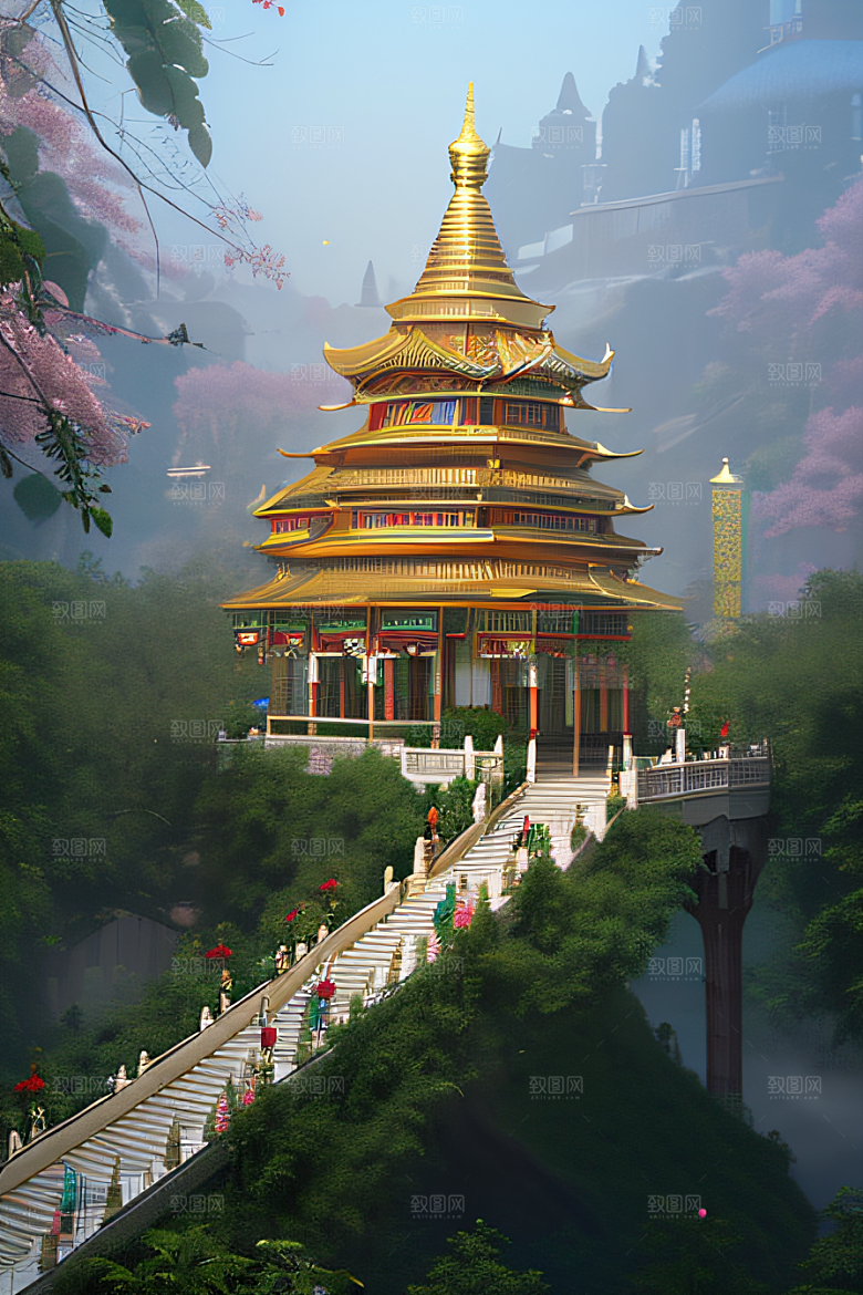 美丽浮华的天空水晶宫