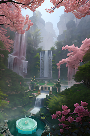 美丽浮华的天空水晶宫