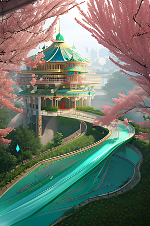 真实细腻的中国天空水晶宫